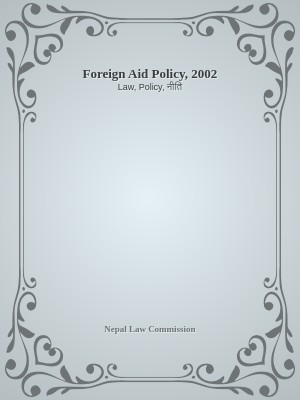Foreign Aid Policy, 2002